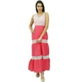 thumbnail image 2 of Bimba Women's V-Neck Party Wear Sleeveless Maxi Sundress, 2 of 7