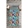 thumbnail image 3 of Ambesonne Colorful Quilted Bedspread Set 2 Pcs, Butterflies Letterings, Twin Size, Multicolor, 3 of 3