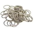 thumbnail image 4 of 50 llaveros de metal con aros divididos de 28/32 mm, conector de aro, plateados, 28 mm 32mm, 4 of 9