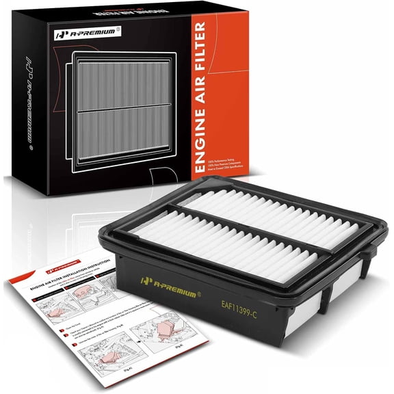 A-Premium Engine Air Filter Compatible with Honda Accord 2014-2022, CR-V 2020-2022, L4 2.0L, Rigid Panel, Replace# CA11399, 172205K0A00