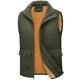 thumbnail image 1 of Chaleco TACVASEN para hombre, forro polar grueso y cálido para invierno con bolsillos, color verde, 1 of 7
