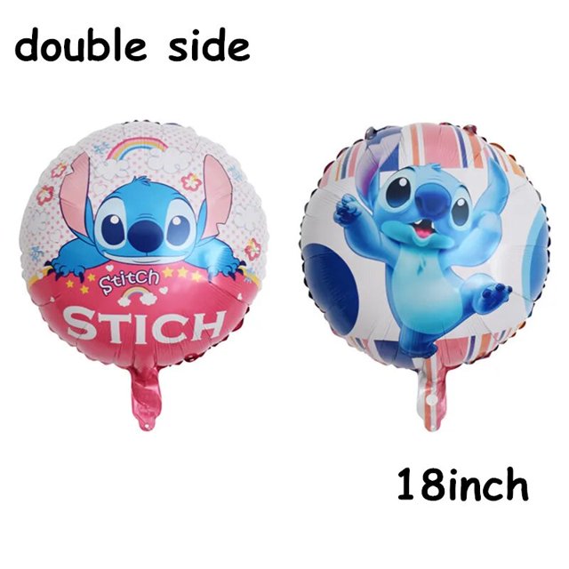 Disney-Decoraciones de Lilo & Stitch para fiesta de cumpleaños, plato de papel de Ángel rosa para Baby Shower, decoración de globos, suministros de vajilla