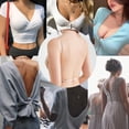 thumbnail image 4 of FNNMNNR Push Up Bra Backless Women Bras Underpants 2Pcs Set Plunge Brassiere Open Back Underwear Invisible Seamless Deep U Lingerie, 4 of 12