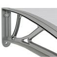 thumbnail image 6 of vidaXL Door Canopy, Outdoor Awning for Porch & Patio, Polycarbonate Cover, 157.5x39.4 In, Gray, 6 of 6