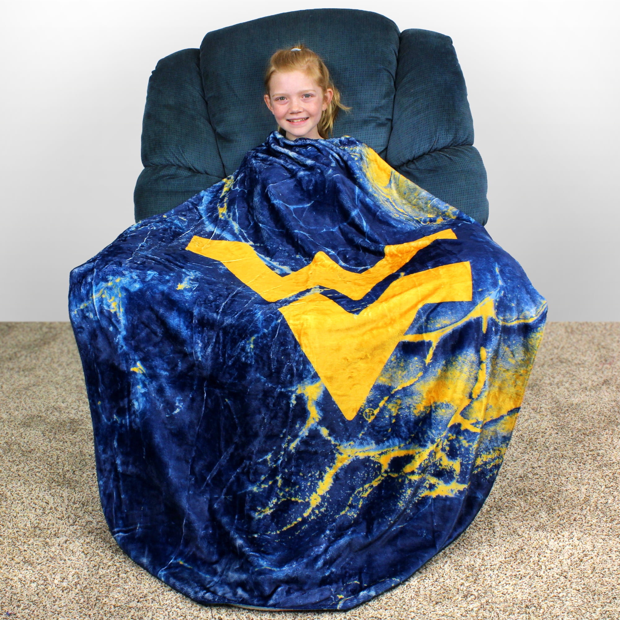 College Covers West Virginia Mountaineers Sublimated Soft Throw Blanket, 42" x 60"