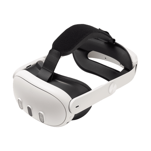 PowerA Comfort Head Strap for Meta Quest 3 / 3S, officially licensed, adjustable head strap, secure and comfortable, flip-up design, easy to install, headphone compatible