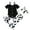 Black Cow Print, variant on Newborn Baby Girls Cow Print Outfits Off Shoudler Romper Bell Bottom Pants Summer Clothes