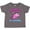Charcoal Grey, variant on Grandpa's Fishing Buddy (pink) Girls Toddler T-Shirt