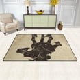 thumbnail image 3 of Coolnut Lightweight Carpet Mats, 31 x 20 inches Area Soft Rugs Floor Mat Doormat Decoration for Rooms Entrance Vintage Halloween Zombie Hand, 3 of 6