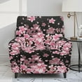 thumbnail image 2 of Xixirimido Cherry Pink Blossom Pattern Recliner Chair Covers 4-Pieces Stretch Lazy Boy Recliner Covers with Pocket Reclining Slipcovers Soft Sofa Slipcover Furniture Protector for Pets Kids, 2 of 8