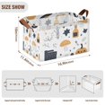 thumbnail image 7 of Yayeee Foldable Storage Basket for Shelves with Handles Waterproof Cloth Bins, White Halloween Pattern, 7 of 7