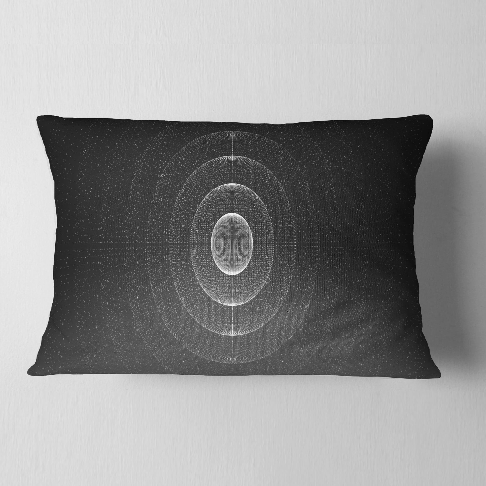 Designart Vector Interstellar Space Background - Abstract Throw Pillow - 12x20