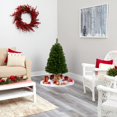 thumbnail image 2 of Nearly Natural Virginia Fir Artificial Christmas Tree with 100 Clear Lights, 2 of 8
