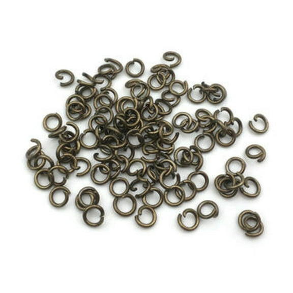 U8MO 4-10mm Round Split Jump Rings Connectors for DIY Jewelry Making Findings 15g-Bronze-7mm - about 140pcs
