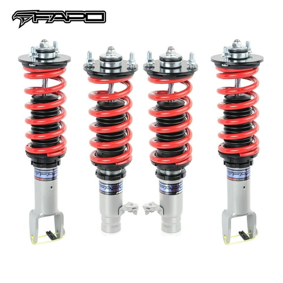FAPO Adjustable Height Coilover Suspension Strut, Mono-Tube For Honda Civic 92-00 EK/EM/DC2 for Honda DelSol 1993-1997 for Acura Integra 1994-2001