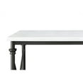 thumbnail image 2 of ACME Brahm Artificial Stone Top Metal Kitchen Island in White and Gray, 2 of 7