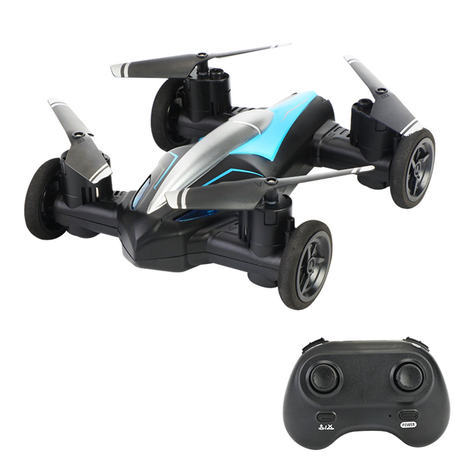 Abody RC Drone for Kids 2 in 1 RC Car RC Drone for Beginners Land Air RC Toys One Key Take off Landing 3D Flight Headless Mode Night Light Walmart