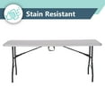 thumbnail image 5 of Peakform 6 Foot Rectangle Folding Table, Indoor/Outdoor Requisite, White (80919), 5 of 17