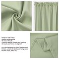 thumbnail image 5 of Unique Bargains Solid Window French Door Curtain Panel Light Green 54" x 72", 5 of 8