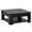Black, variant on HOMCOM Modern Coffee Table with Storage Shelf, Square Cocktail Table, Center Table for Living Room, Grey