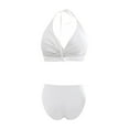 thumbnail image 4 of Sngxgn Bikini Set Swimsuits for Women High Waisted Two Piece Swimwear(White,XL), 4 of 5