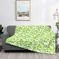 thumbnail image 2 of Naloa Cute Frogs Flannel Fleece Throw Blanket for Bed Couch, Thick Blanket - All Seasons Suitable for Women, Men and Kids-60"x50", 2 of 6