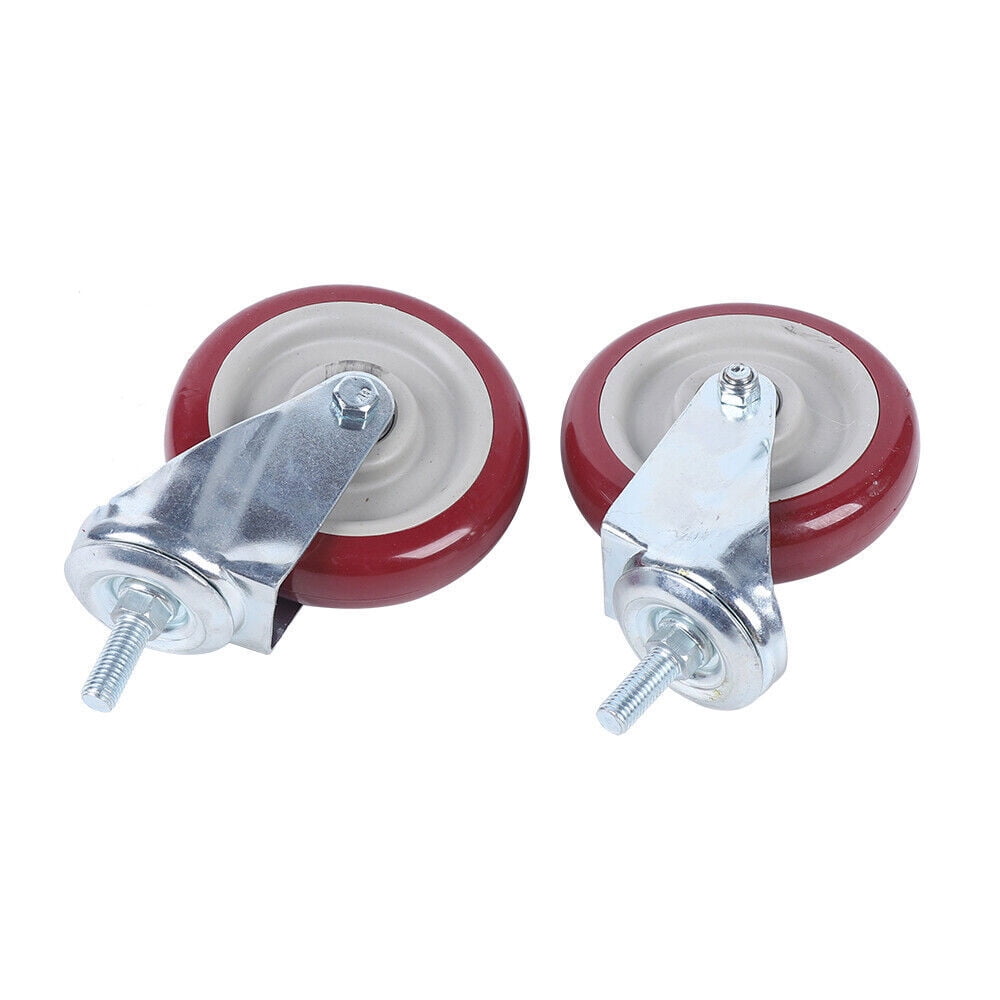 PEAKORA2*5 Inch Water Resistance Spring Wheels,Heavy Duty Gate Wheel Caster Support Spring Loaded Swivel Fence