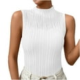 thumbnail image 2 of Spring Tops for Women Womens Tank Tops Fashion Women Sleeveless Casual Vest Ladies Chest Pad Movement Short Tank Tops, 2 of 4
