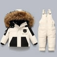 thumbnail image 5 of TBWNWG Insulated Winter Snowsuit For Girls Ski Bib Overalls With Jacket Outdoor Play Cold Weather,Size 12-24 Months, 5 of 9
