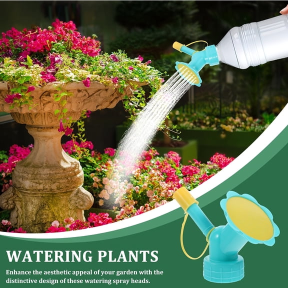 15pcs Universal Garden Hose Spray Nozzle Attachments for Soda Bottles, Reusable Watering Sprinkler for Plants, Recycled Beverage Bottle Adaptor