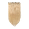 thumbnail image 2 of 100% Human Hair Clip In Hair Extensions 15 Colors Can Curly Dyed Washed 1 Piece/5 Clips Light Brown 18”-50g, 2 of 6