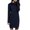 Navy, variant on Women's Solid Elegant Stretchy Long Sleeve Turtleneck Sweatshirt Short Dress, Fall and Winter Casual Wear with Comfortable Fit, Versatile for Daily Use,Army Green,3XL