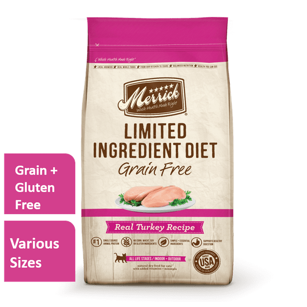 Merrick Limited Ingredient Diet GrainFree with Real Turkey Dry Cat