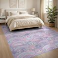 thumbnail image 3 of ODIKA 8'x10' Washable Area Rug Non-Shedding, Easy Care, Pink Mermaid Kawaii Galaxy Tie Dye Shaped Floormat Flowing Dynamic for King Size Bedroom Under Bed, Master Suite, 3 of 7