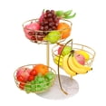 thumbnail image 1 of Frutero con colgador para plátanos Livabber, 3 niveles, dorado, 1 of 9