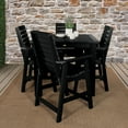 thumbnail image 3 of Highwood Furniture Weatherly 5pc Square Counter Dining Set-Finish:Black,Shape:Square, 3 of 10