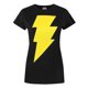 thumbnail image 1 of Shazam - Camiseta con logo para mujer (Negro), 1 of 3