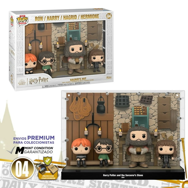 Funko Pop La Choza De Hagrid #04 Harry Potter Wizarding World Original Funko Ron Harry Hermione Hagrid