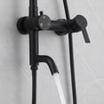 thumbnail image 3 of 3-Function 304 Stainless Steel Wall-Mounted Outdoor Shower System, Matte Black, 3 of 13
