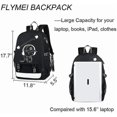 thumbnail image 4 of Anime Luminous Backpack For Boys, 15.6' Laptop Backpack With Usb Charging Port, Bookbag For School With Anti-theft Lock, Black Teens Backpack Cool Ba, 4 of 4