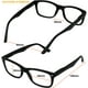 thumbnail image 2 of Set de 4 gafas de lectura Success Eyewear, color negro y transparente, 2 of 3