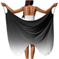thumbnail image 2 of Women's Plus Size Sheer Draped Swim Cover Up Sarong with Adjustable Waist for Beach and Swim, 2 of 9