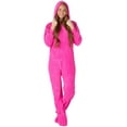 thumbnail image 3 of Footed Pajamas - Perfect Pink Adult Hoodie Chenille One Piece - Adult - Double XL/Wide (Fits 6'4 - 7'0"), 3 of 5