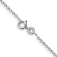 thumbnail image 3 of Sterling Silver Rhodium-Plated 1.5mm Cable Chain (22 X 1.5) Made In India qcl040r-22, 3 of 5