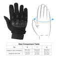 thumbnail image 7 of Uxcell Motorcycle Gloves Outdoor Full Finger Gloves Touch Screen Breathable Workout Gloves Black, XL, 7 of 7