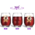 thumbnail image 2 of Happy Halloween Siamese Witches Hat Pumpkin Carving 15oz Stemless Wine Glass Mug Cat Lover Kitten Owner Gifts Wine Glasses Cup - 02019, 2 of 5