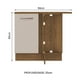 thumbnail image 2 of Mueble de Cocina Esquinero 1 Puerta Marrón/Crema Ágata Madesa, 2 of 5