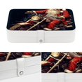 thumbnail image 4 of Santa Claus PU Leather Jewelry Display Organizer Box with Removable Compartment, Portable Jewelry Organizer, 4 of 6
