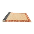 thumbnail image 2 of Ahgly Company Indoor Square Abstract Orange Modern Area Rugs, 3' Square, 2 of 4