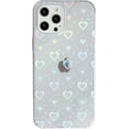 thumbnail image 1 of Love Heart Laser Clear Soft Compatible with iPhone Case (Clear,iPhone 11) Clear iPhone 11, 1 of 4